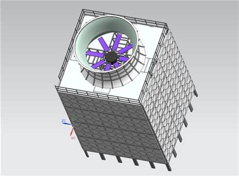 工业冷却塔 3d模型下载三维模型step模型 制造云 产品模型