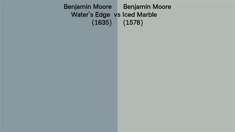 Benjamin Moore Water S Edge Vs Iced Marble Side By Side Comparison