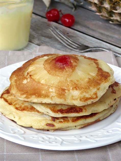 Upside Down Pineapple Pancakes Yummy Addiction