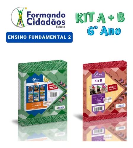 Formando Cidadãos 6 Ano Kit A B Ensino Fundamental 2 Frete