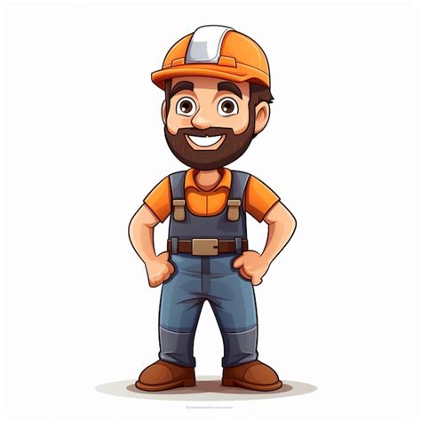 Premium Vector Construction Worker Cartoon Vector