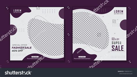 Editable Modern Template Discount Promo Template Stock Vector (Royalty Free) 1930331411 ...