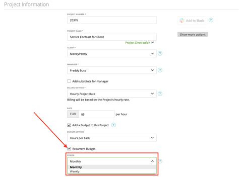 Recurring Budget On Projects Zistemo Knowledge Base