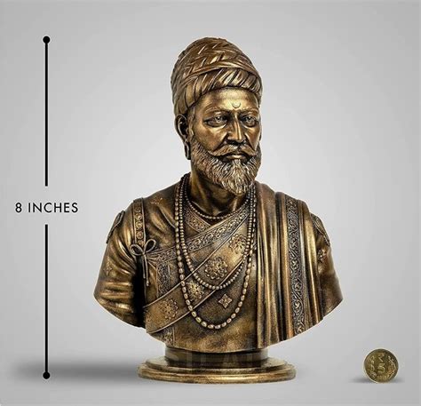 Brown Polyresin Shivaji Maharaj Statue, For Interior Decor at Rs 350 in ...