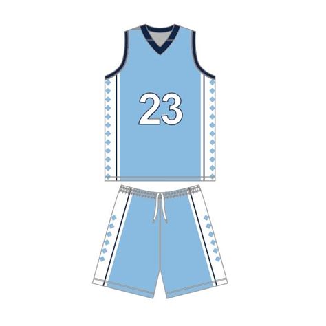 Light blue basketball uniform sets