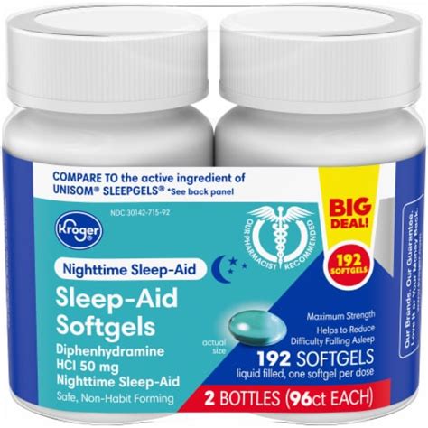 Kroger Nighttime Sleep Aid Softgels Twin Pack Ct Pick N Save