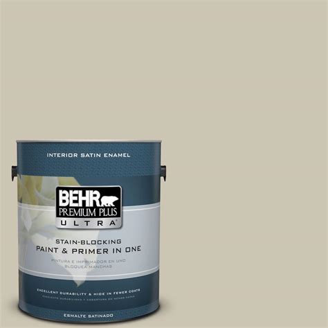 BEHR Premium Plus Ultra 1 Gal N340 2 Dune Grass Satin Enamel Interior