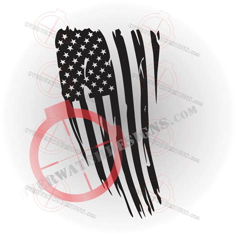 Waving American Flag Decal - Overwatch Designs