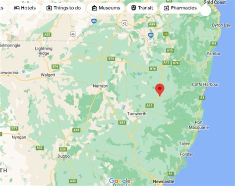 armidale  south wales australia  area map