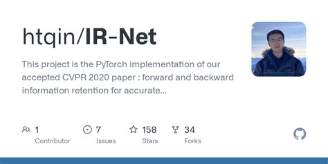 Github Htqin Ir Net This Project Is The Pytorch Implementation Of