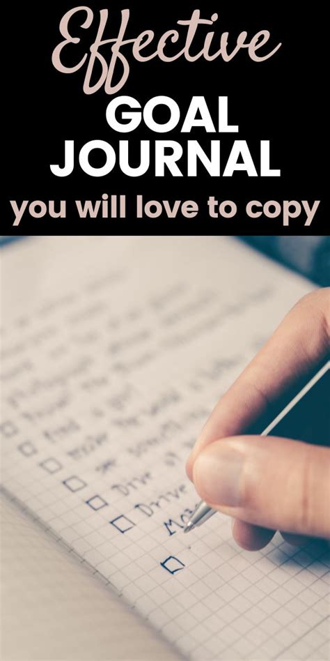 Effective Goal Journal You Will Love To Copy Goal Journal Smart