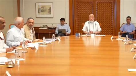 Pm Narendra Modi Today Seven Meetings On A Wide Range Of Topics Cyclone Heatwave Situation