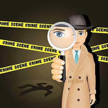 Fondo Detective En Escena Del Crimen Investigador Escena Dibujos