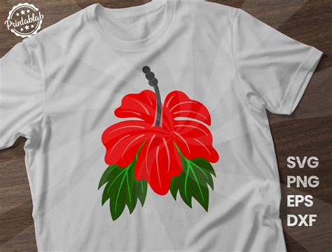 Hibiscus Svg Hawaiian Flower Svg Hibiscus Png Retro Etsy