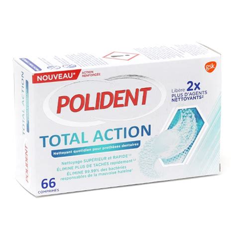 Polident Total Action nettoyant pour appareil et prothèse dentaire