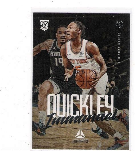 2020 21 Panini Chronicles Luminance Basketball 140 Immanuel Quickley