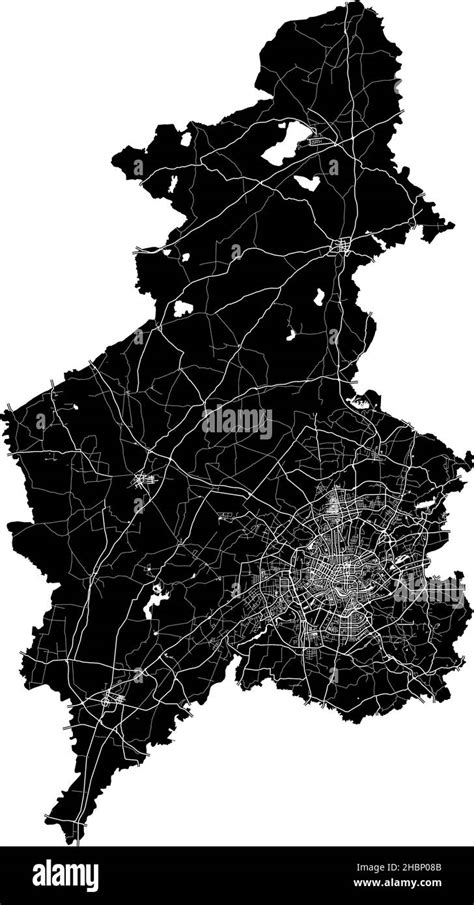 Shenyang China High Resolution Vector Map With City Boundaries And