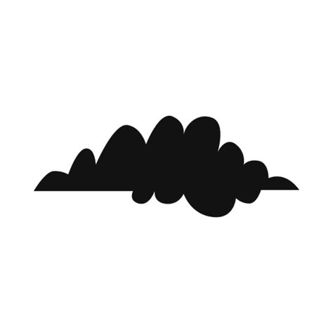 Diseño Png Y Svg De Silueta De Nube 21 Para Camisetas