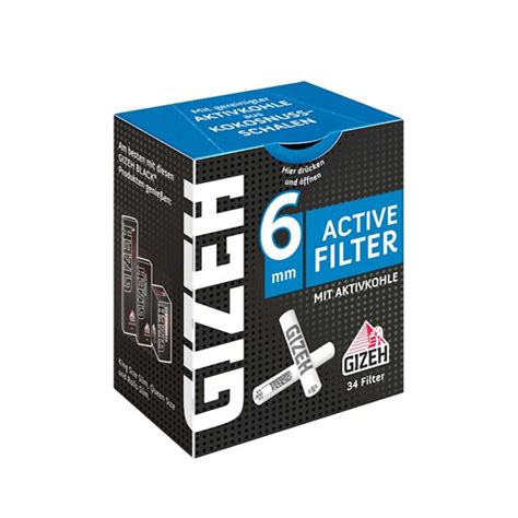 Gizeh ACTIVE Filter Slim 6mm Black