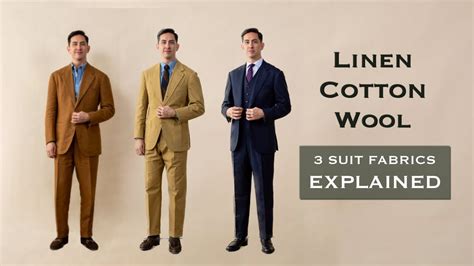 Suit Fabrics Explained Wool Cotton Linen Beginner Suit Advice