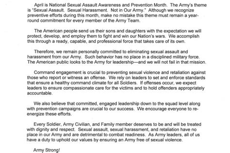 National Sexual Assault Awareness And Prevention Month Article The United States Army