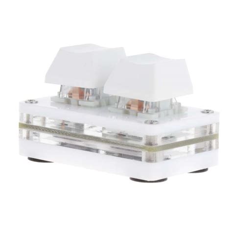 Promo 2 Key Mechanical Gaming Keypad Hot Swap Programming White Blue