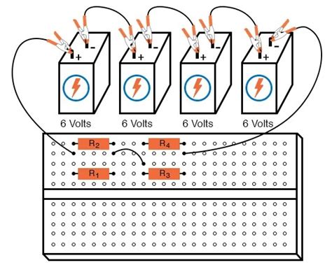 Building Series Parallel Circuits Breadboards Circuit Diagram