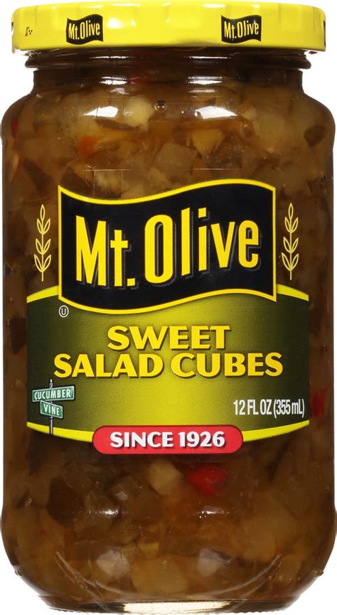 Mt Olive Sweet Salad Cubes Pickles 12 Fl Oz 12 Fl Oz Shipt