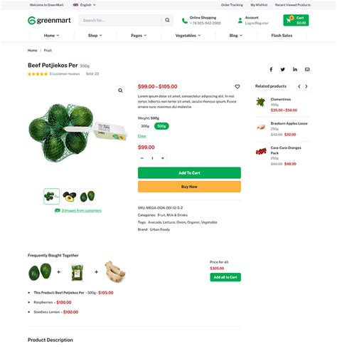 Greenmart Organic Food Woocommerce Wordpress Theme