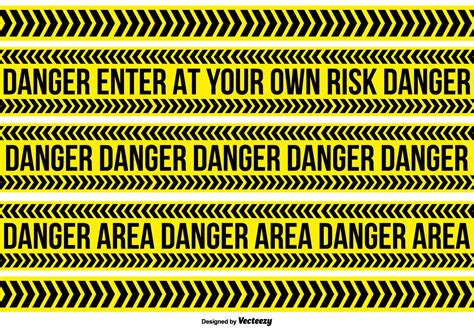 Danger Tape Collection 142782 Vector Art At Vecteezy