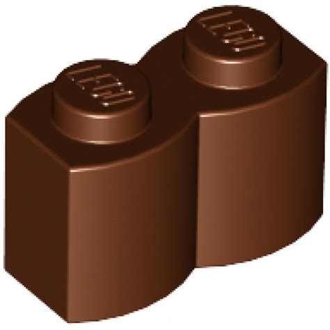 LEGO Part 4211180 30136 Palisade Brick 1x2 Reddish Brown LEGO