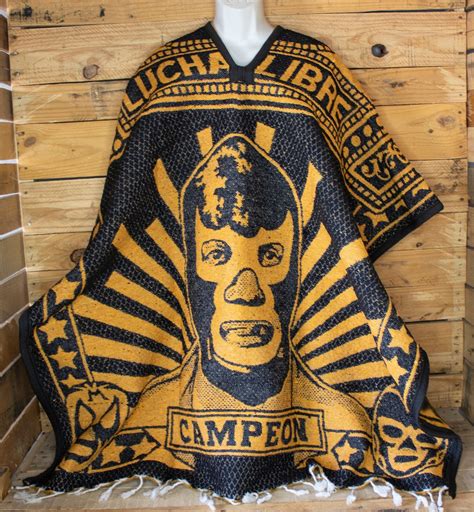 Luchador SANTO BLUE DEMON Double Sided Lucha Libre Reversible Mexican