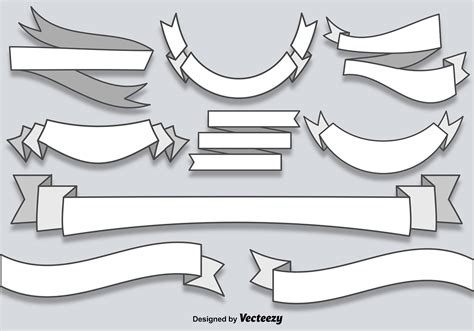 Printable Ribbon Banner Templates