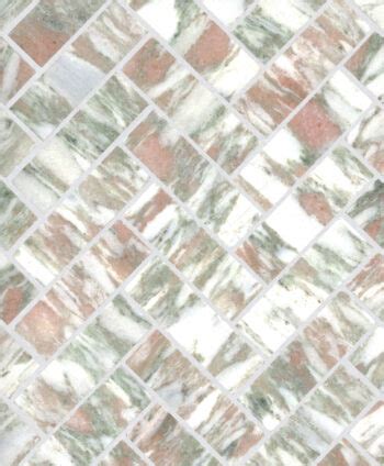 Rosalina Honed Marble Herringbone Mosaic Tile Mandarin Stone