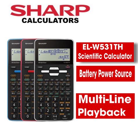 Sharp Calculators EL W531T 420 Functions And Write View Display