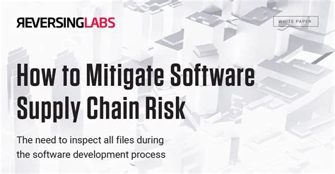 How To Mitigate Software Supply Chain Risk