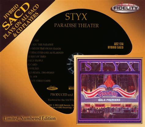 Styx – Paradise Theater – SACD (Hybrid, Stereo + 5 more), 2014 [r5702740] | Discogs