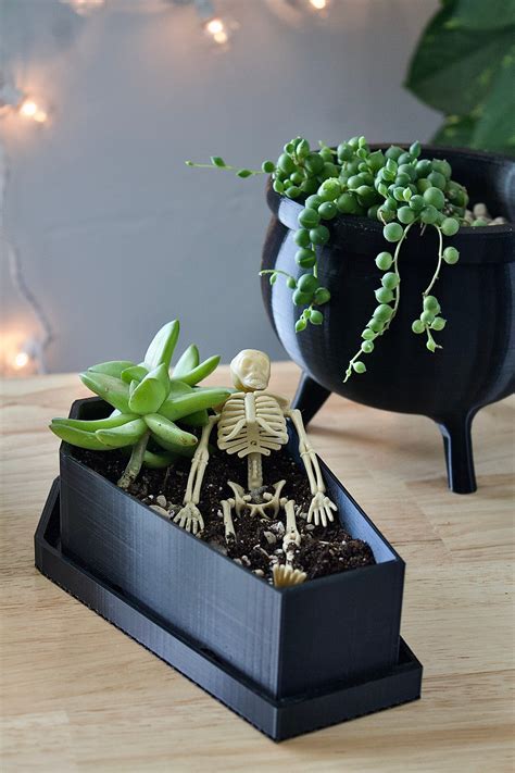 Coffin Planter Coffin Planter With Drainage D Printed Etsy