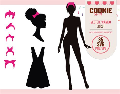 Barbie Afro Model Vector Svg Dxf Ai Barbie Print T Shirt Etsy