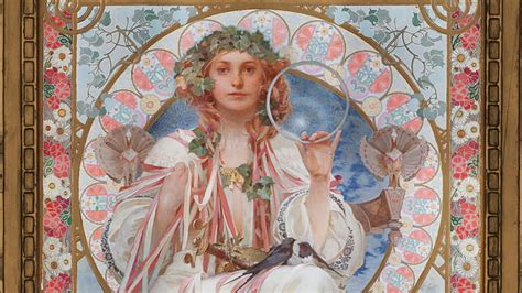 Hd Wallpaper Figure Painting Zodiac Alphonse Mucha Alfons Maria