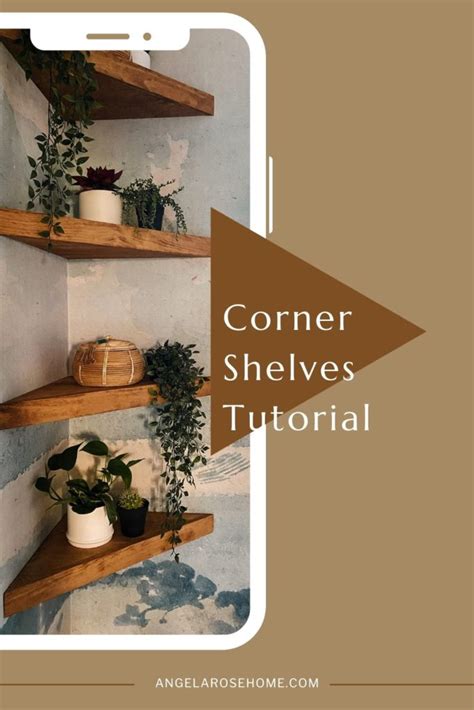 DIY Floating Corner Shelves Tutorial Angela Rose Home