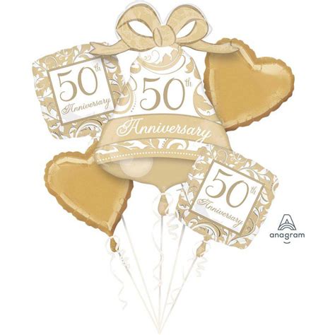 50th Anniversary Bouquet - Celebrating Party Hire & Party Supply Store ...