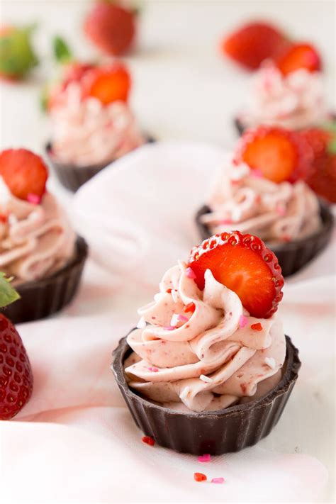 Strawberry Mousse Cups Easy Dessert Recipe