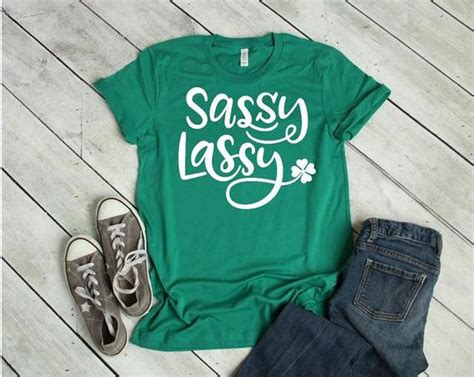 Sassy Lassy Shirt St Patricks Shirt Shamrock Shirt St Etsy