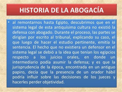 Historia De La Abogacia