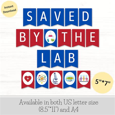 Printable Happy Lab Week Banner 2023 Lab Appreciation Week Banner