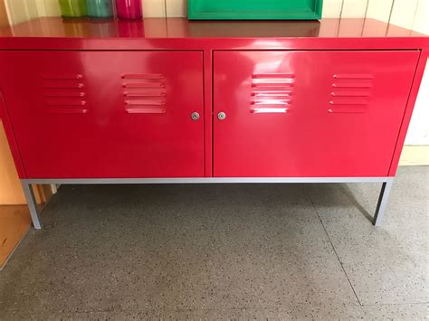 Ikea Ps Schrank Kommode Spind Metall Rot In Limburg An Der Lahn