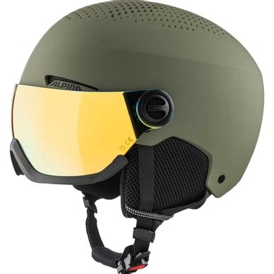 Skihelm Alpina Arber Visor Q Lite Olive Matt Outdoorsupply