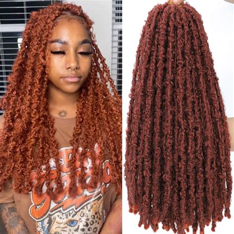 Papillon Locs Crochet Cheveux Afflig Faux Locs Cheveux Crcoeht 1B 27 30