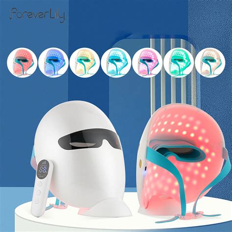 ForeverLily 7 Color LED Face Mask Light Therapy Skin Rejuvenation